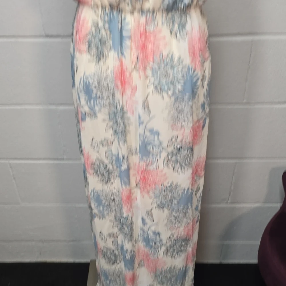Lush Floral Maxi Dress in Pink and Blue - Picture 7 of 9